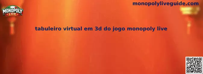 Tabuleiro virtual em 3d do jogo monopoly live
