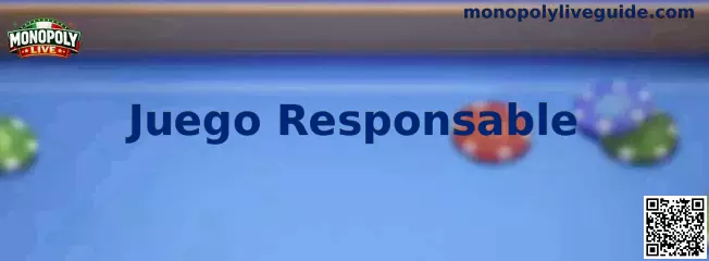 Guía visual de Monopoly Live sobre juego responsable